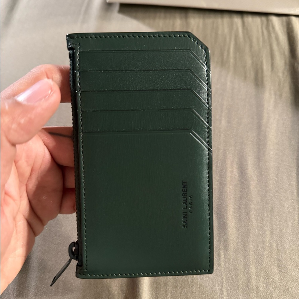 Saint Laurent Green Card Holder - Picture 9 of 10